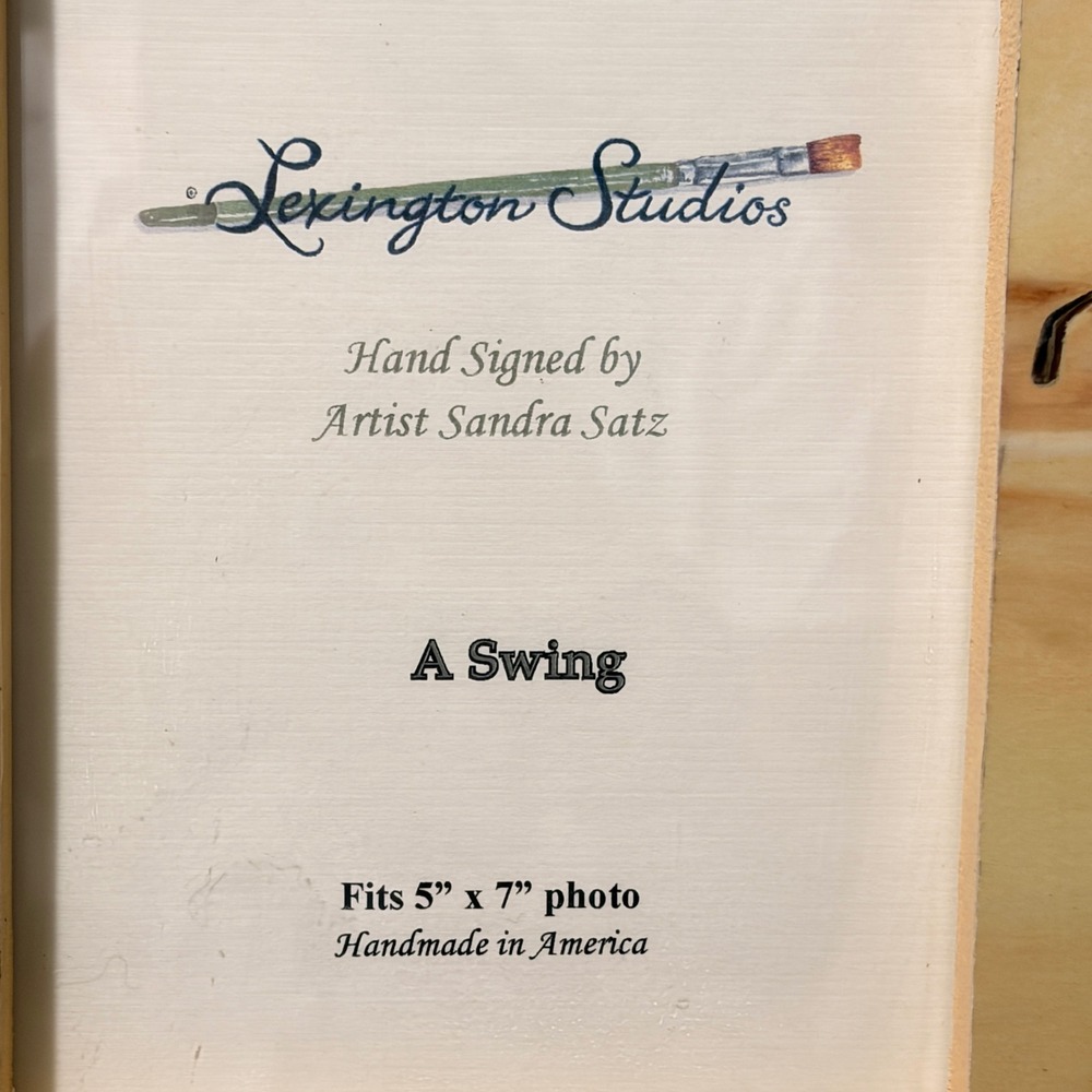 Lexington Studios Sandra Satz A Swing Golf Wood Picture Frame 5x7 Bill Campbell - Picture 3 of 16